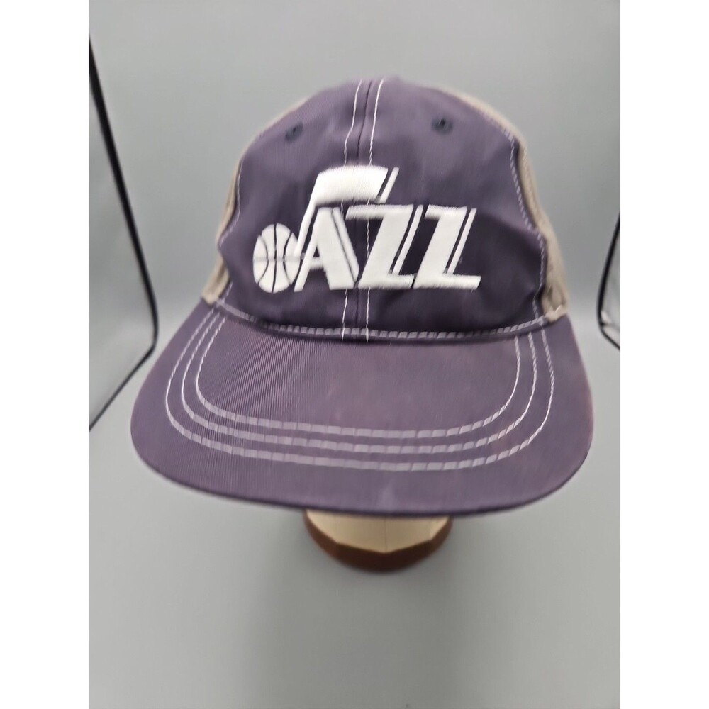 UTAH JAZZ NBA Embroidered 'Jazz' Logo Baseball Hat - Strapback Delta Dad Cap